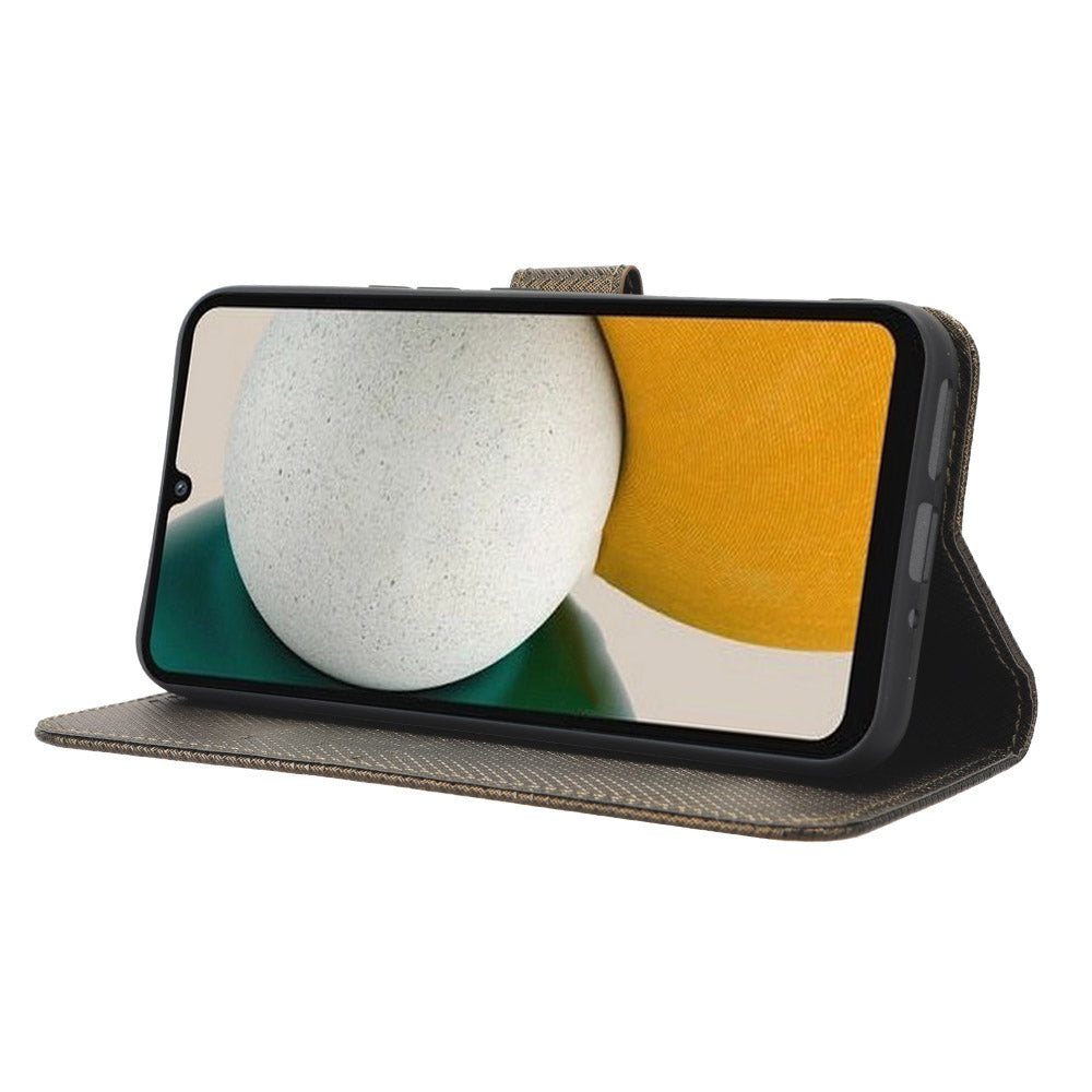 Anti-fall Phone Cover For Samsung Galaxy A34 5G Anti-shock Magnetic Clasp Diamond Texture PU Leather Anti-scratch Foldable Stand Wallet Phone Case Anti-fall Phone Cover For Samsung Galaxy A34 5G Anti-shock Magnetic Clasp Diamond Texture PU Leather Anti-scratch Foldable Stand Wallet Phone Case
